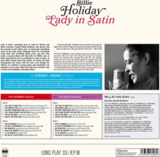 Lady in Satin (The Stereo & Mono Versions), Vinyl / 12" Album Vinyl