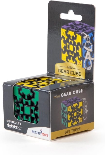 Mini Gear Cube Puzzle Game Key Ring, Paperback Book