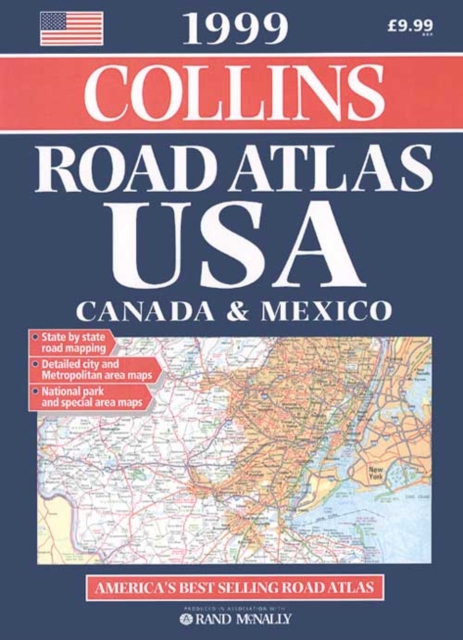 1999 Road Atlas USA, Canada and Mexico, Paperback Book