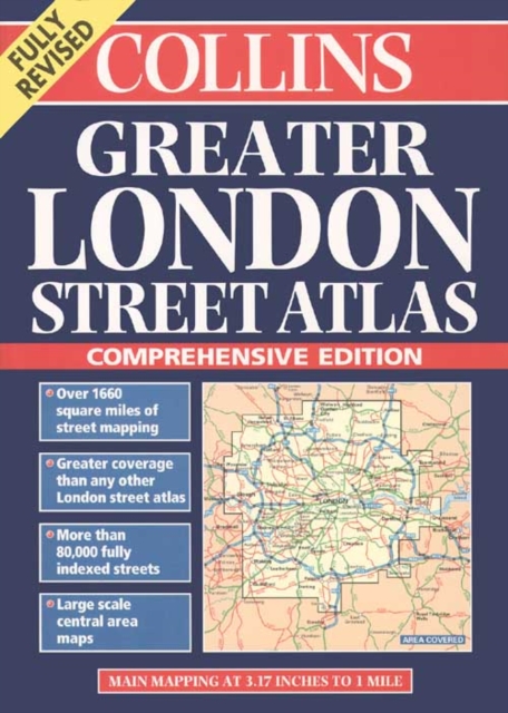 Collins Greater London Street Atlas, Hardback Book