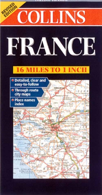 Road Map France, Sheet map, folded Book