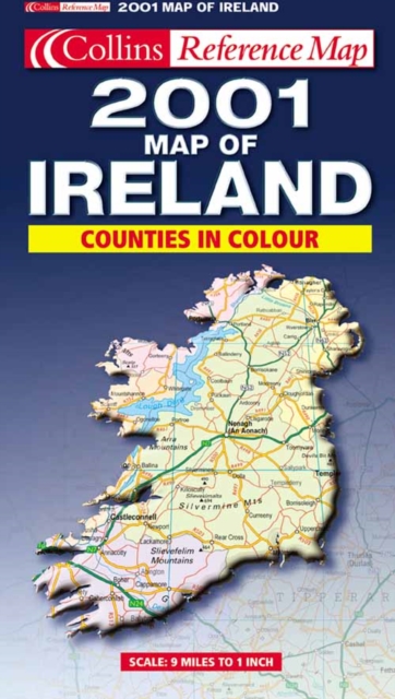 2001 Map of Ireland, Sheet map, folded Book
