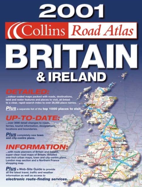 2001 Collins Road Atlas Britain and Ireland, Paperback Book