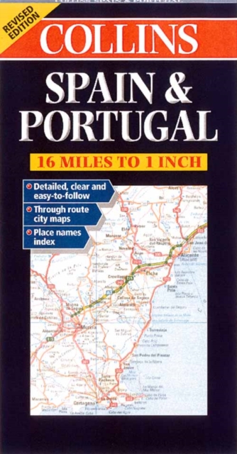 Road Map Spain and Portugal, Sheet map, folded Book