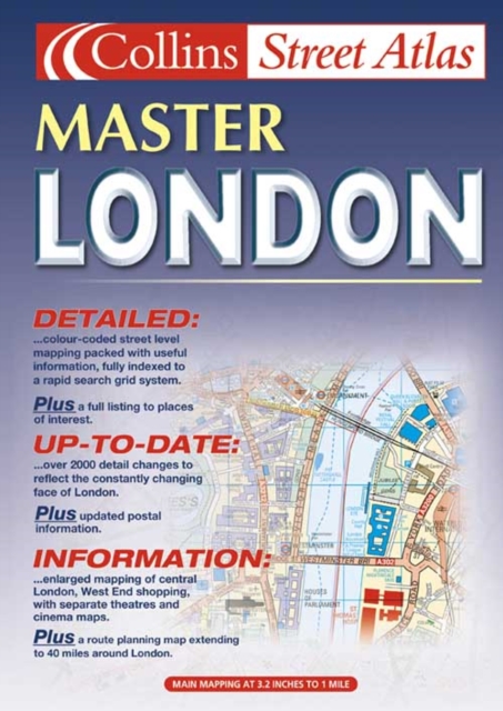 Collins London Master Street Atlas, Paperback Book