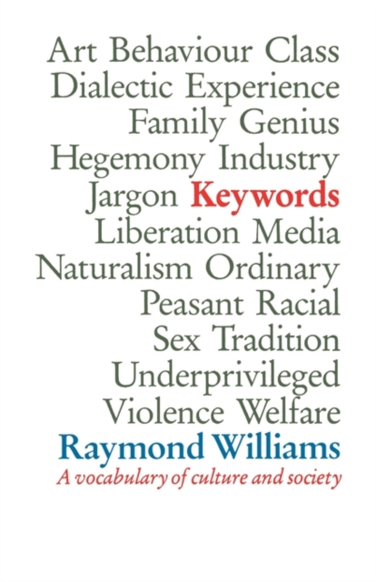 Keywords : A Vocabulary of Culture and Society, Paperback / softback Book