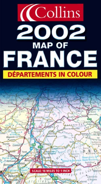 2002 Map of France, Sheet map, folded Book