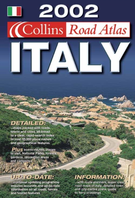 2002 Collins Road Atlas Italy, Paperback Book