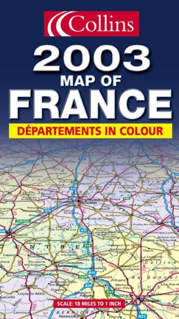 2003 Map of France, Sheet map, folded Book