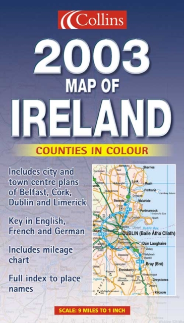 2003 Map of Ireland, Sheet map, folded Book