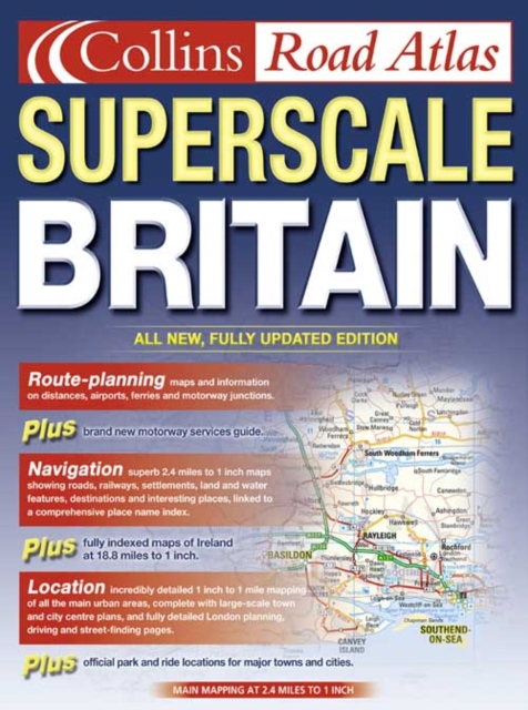 Superscale Road Atlas Britain and Ireland, Spiral bound Book
