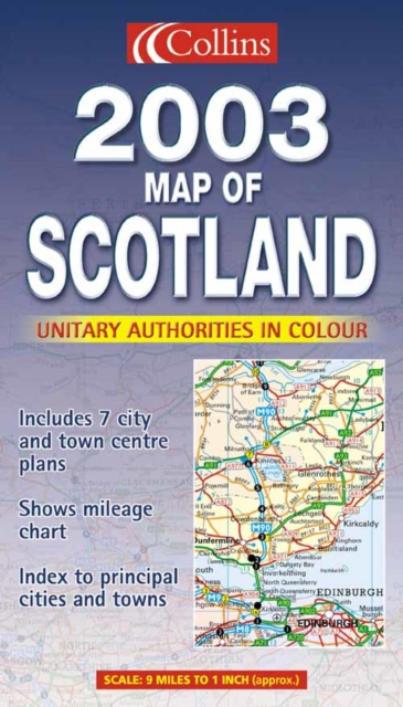 2003 Map of Scotland, Sheet map, folded Book