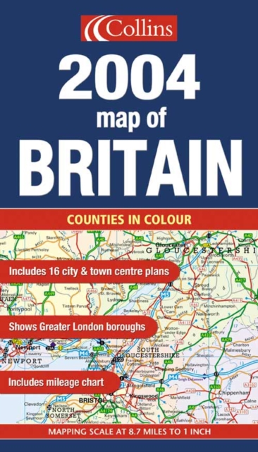 2004 Map of Britain, Sheet map, folded Book