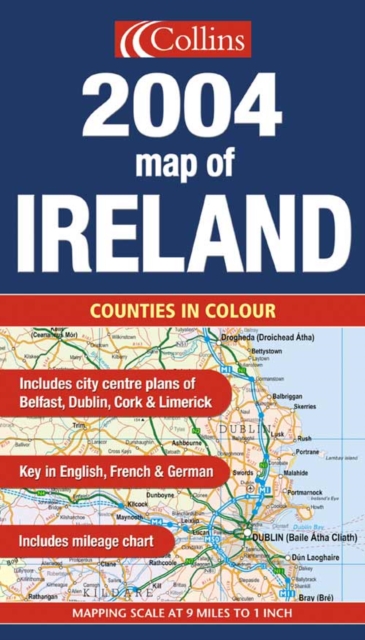 2004 Map of Ireland, Sheet map, folded Book
