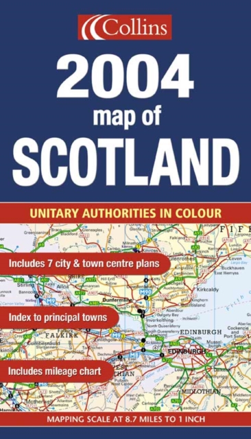 2004 Map of Scotland, Sheet map, folded Book