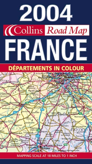 2004 Map of France, Sheet map, folded Book