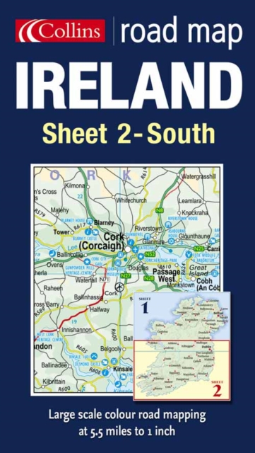 IRELAND ROAD MAP SHEET 2 SOUTH, Sheet map Book