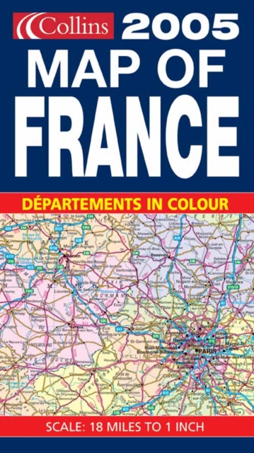 2005 Map of France, Sheet map, folded Book