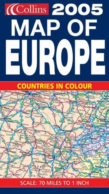 2005 Map of Europe, Sheet map, folded Book