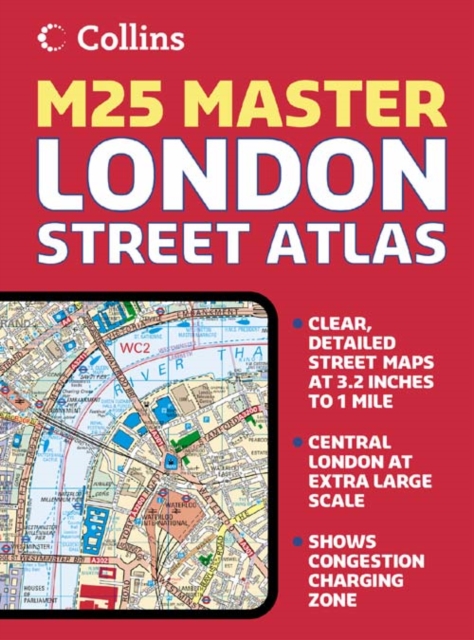 London M25 Master Street Atlas, Hardback Book