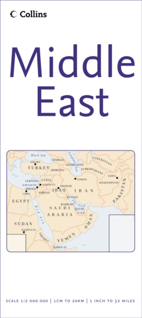 Middle East, Sheet map, folded Book