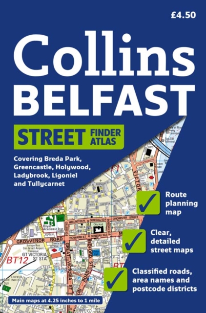 Belfast Streetfinder Colour Atlas, Paperback Book