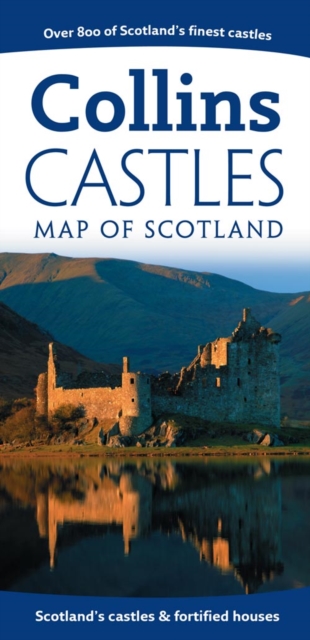 Castles Map of Scotland, Sheet map, folded Book