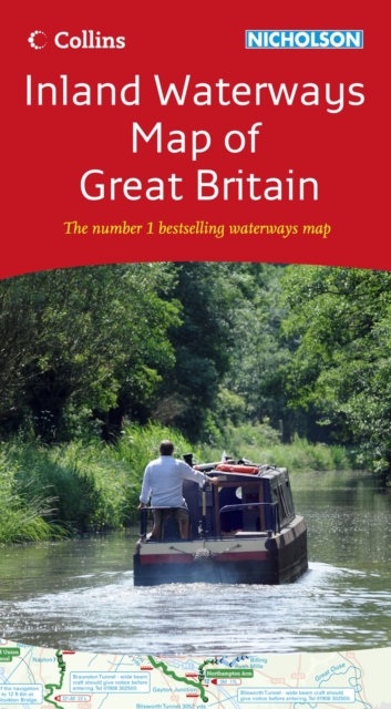 Collins/Nicholson Inland Waterways Map of Great Britain, Sheet map, flat Book