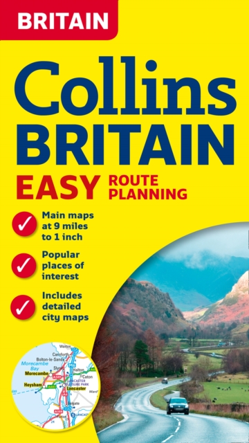 Collins Britain Easy Route Planning Map, Sheet map, folded Book
