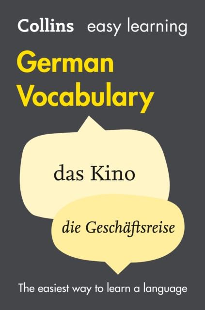 Easy Learning German Vocabulary : Trusted Support for Learning, Paperback / softback Book