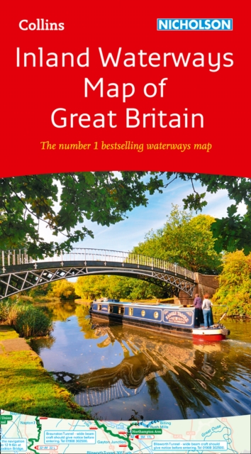 Collins Nicholson Inland Waterways Map of Great Britain, Sheet map, folded Book