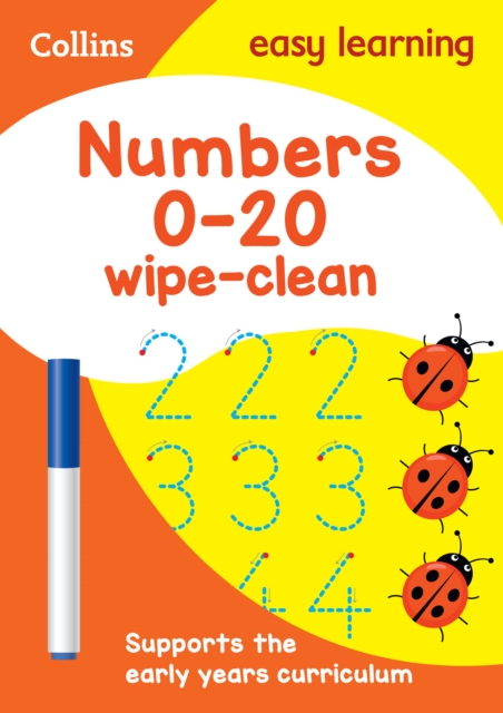 Numbers 0-20 Age 3-5 Wipe Clean Activity Book : Ideal for Home Learning, Paperback / softback Book