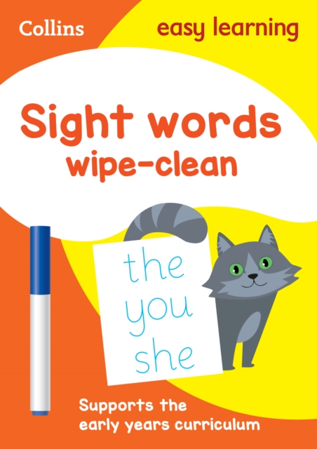 Sight Words Age 3-5 Wipe Clean Activity Book : Ideal for Home Learning, Other book format Book