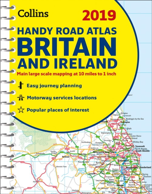 2019 Collins Handy Road Atlas Britain, Spiral bound Book