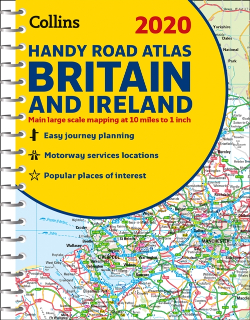 2020 Collins Handy Road Atlas Britain and Ireland, Spiral bound Book