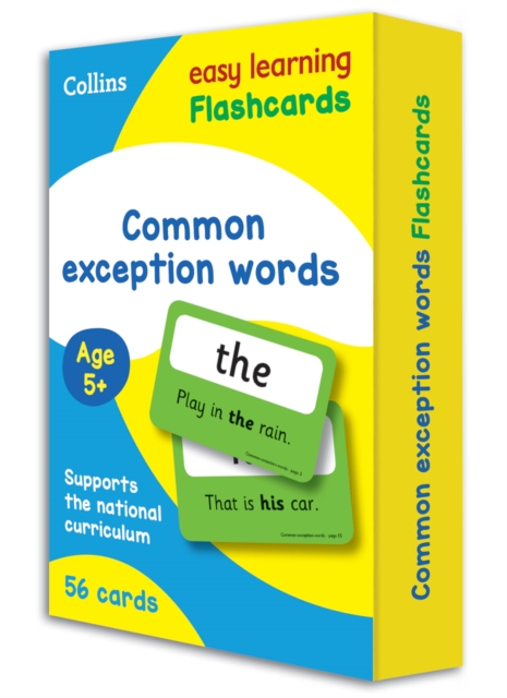 Common Exception Words Flashcards : Ideal for Home Learning, Cards Book