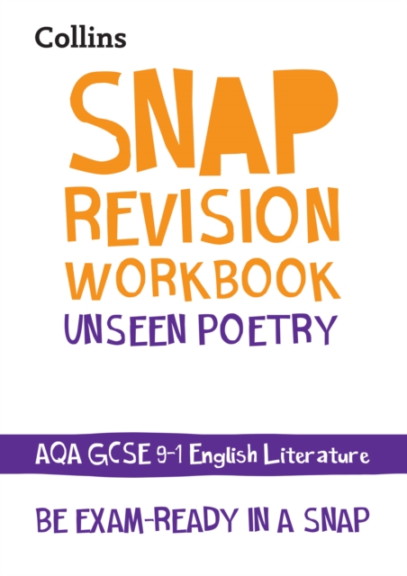 AQA Unseen Poetry Anthology Workbook : Ideal for the 2024 and 2025 Exams, Paperback / softback Book