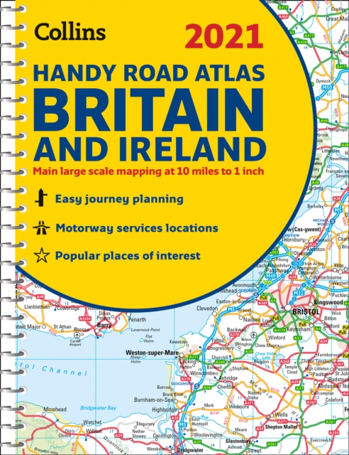 GB Road Atlas Britain 2021 Handy : A5 Spiral, Spiral bound Book