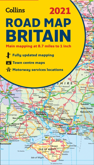 GB Map of Britain 2021 : Folded Road Map, Sheet map, folded Book