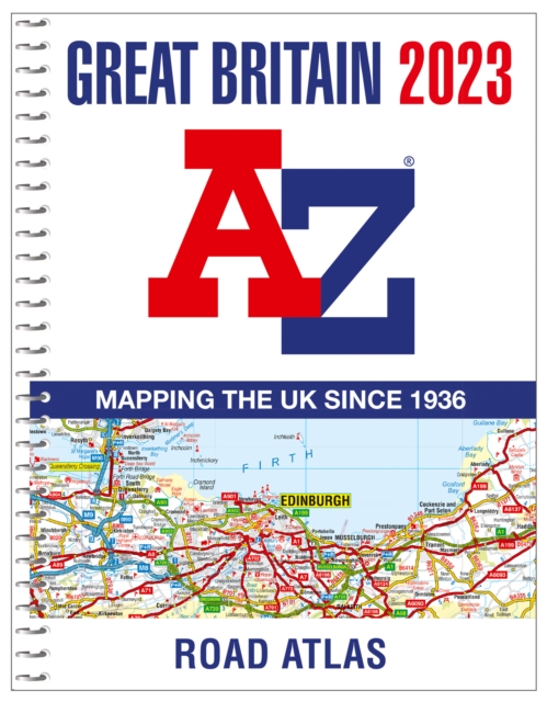 Great Britain A-Z Road Atlas 2023 (A4 Spiral), Spiral bound Book