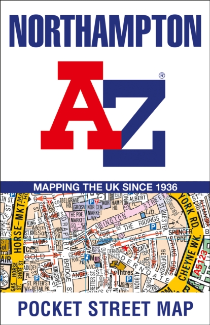 Northampton A-Z Pocket Street Map, Sheet map, folded Book