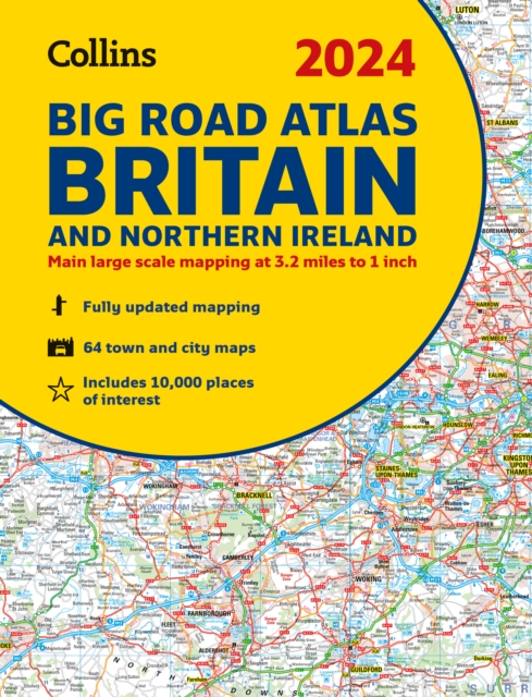 2024 Collins Big Road Atlas Britain and Northern Ireland : A3 Spiral, Spiral bound Book
