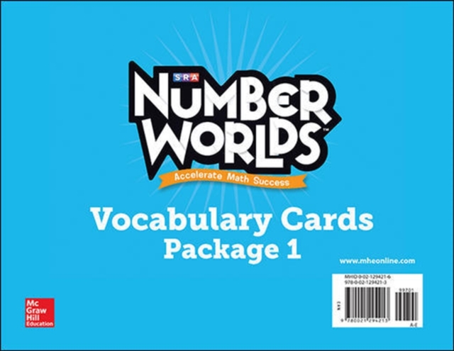 Number Worlds Levels A-E, Vocabulary Cards, Other book format Book