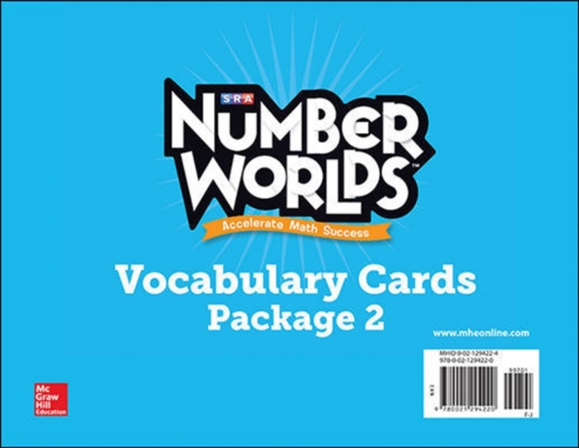 Number Worlds Levels F-J, Vocabulary Cards, Other book format Book