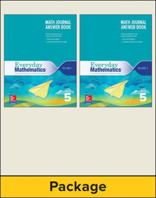 Everyday Mathematics 4, Grade 5, Journal Answer Books (Vol 1 & 2), Book Book
