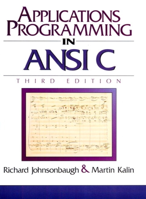 Applications Programming in ANSI C, Paperback / softback Book