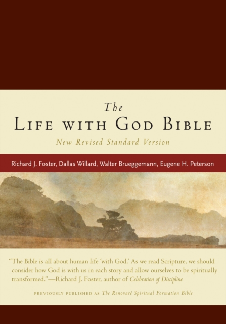 NRSV, The Life with God Bible, Compact, Italian Leather, Burgundy, Hardback Book
