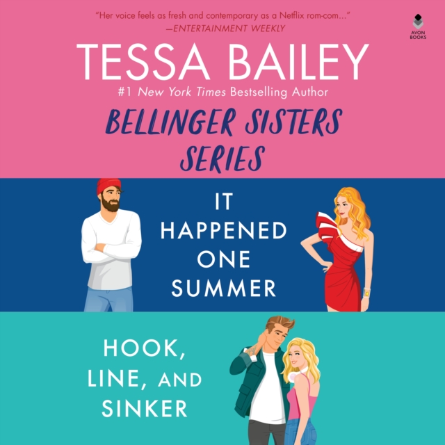 Tessa Bailey Book Set 3 Da Bundle : It Happened One Summer / Hook, Line, and Sinker, eAudiobook MP3 eaudioBook