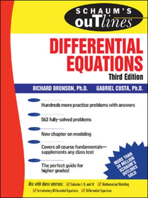 Schaum's Outline of Differential Equations, Paperback / softback Book