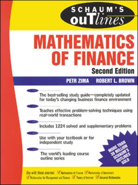 Schaum's Outline of Mathematics of Finance, Paperback / softback Book